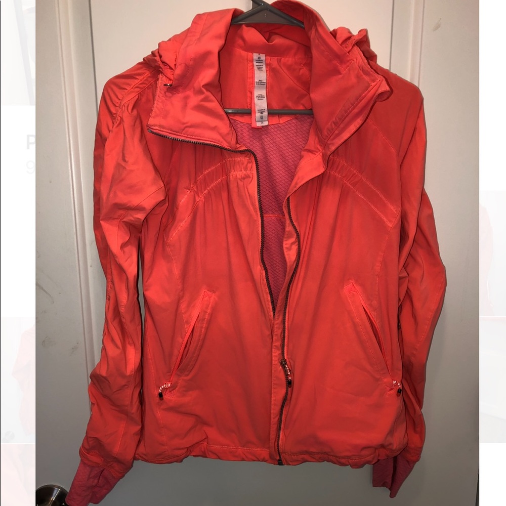 lululemon bright color rain jacket